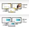 Adaptador multipuerto USB-C 4K ACT para 2 monitores HDMI, puerto de datos USB-A