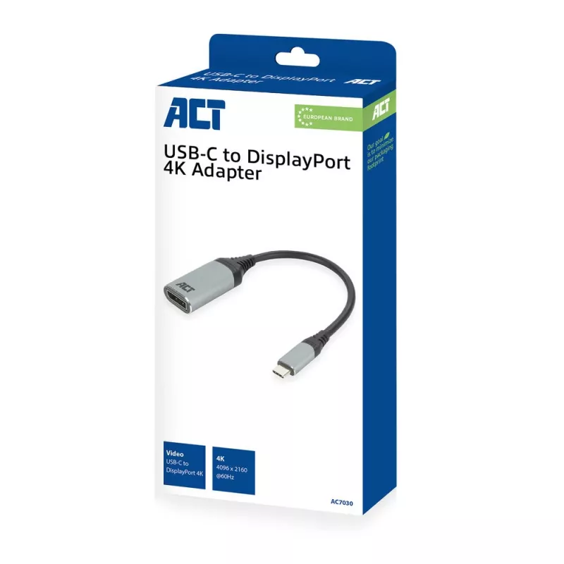 Adaptador USB-C a DisplayPort ACT AC7030