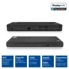 Docking station USB-C 4K ACT, para 2 o 3 monitores HDMI/DisplayPort, DisplayLink