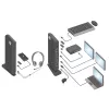 Docking station universal USB-C o USB-A ACT, para 2 monitores HDMI, DisplayLink