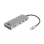Hub USB-C 3.0 ACT, 3x USB-A, lector de tarjetas, PD pass-through
