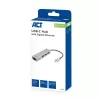 Hub USB-C ACT AC7055 3x USB-A Gigabit Ethernet