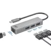 Hub USB-C ACT AC7055 3x USB-A Gigabit Ethernet