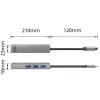 Hub USB-C ACT AC7055 3x USB-A Gigabit Ethernet