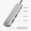 Hub USB 3.2 Gen 1 Type-C ACT AC7072 5000 Mbit/s negro gris