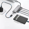 Hub USB 3.2 Gen 1 Type-C ACT AC7072 5000 Mbit/s negro gris