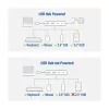 Hub USB 3.2 Gen 1 Type-C ACT AC7072 5000 Mbit/s negro gris