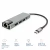 Docking station USB-C 4K ACT para 1 monitor HDMI, Ethernet, USB-A, PD pass-through