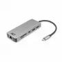 Docking station USB-C 4K ACT para 1 monitor HDMI, Ethernet, USB-C, USB-A, lector de tarjetas y PD pass-through
