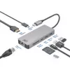 Docking station USB-C 4K ACT para 1 monitor HDMI, Ethernet, USB-C, USB-A, lector de tarjetas y PD pass-through