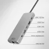 ACT AC7095 base de conexión USB-C, USB 3.2 Gen 1, con cable, gris