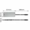 ACT AC7095 base de conexión USB-C, USB 3.2 Gen 1, con cable, gris