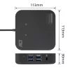 Docking station universal USB-C 4K ACT, para 2 monitores HDMI/DisplayPort, DisplayLink, diseño compacto
