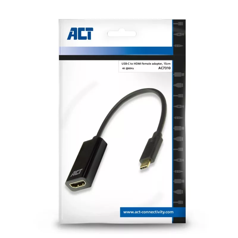 Adaptador ACT USB-C a HDMI AC7310 0,15 m USB Type-C HDMI Type-A