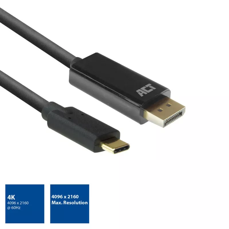 Cable USB-C a DisplayPort ACT AC7325 2 metros