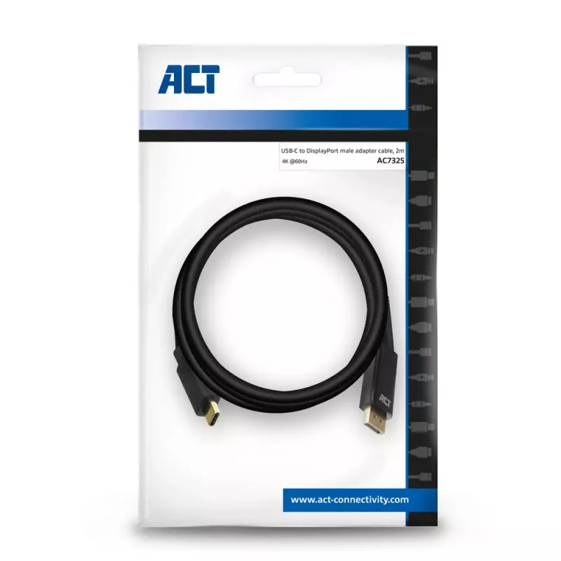 Cable USB-C a DisplayPort ACT AC7325 2 metros