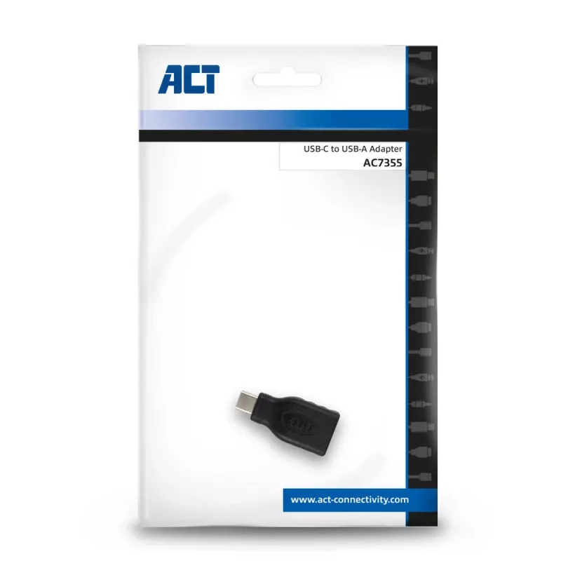 Adaptador USB-C a USB-A ACT AC7355 Negro