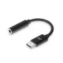 Cable de audio ACT AC7380 0,11 m 3,5 mm hembra USB Type-C macho Negro