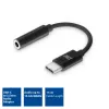 Cable de audio ACT AC7380 0,11 m 3,5 mm hembra USB Type-C macho Negro