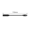 Cable de audio ACT AC7380 0,11 m 3,5 mm hembra USB Type-C macho Negro