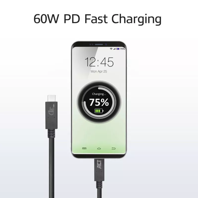 Cable ACT USB 3.0 USB-C certificado USB-IF 2 metros 5 Gbit/s