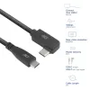Cable ACT USB 3.0 en ángulo USB-C 2 metros 5 Gbit/s Negro