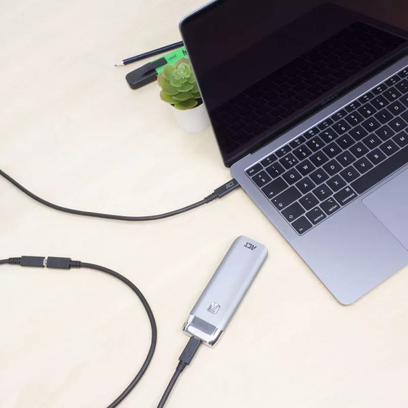Cable alargador ACT USB 3.0 USB-C 2 metros 5 Gbit/s Negro