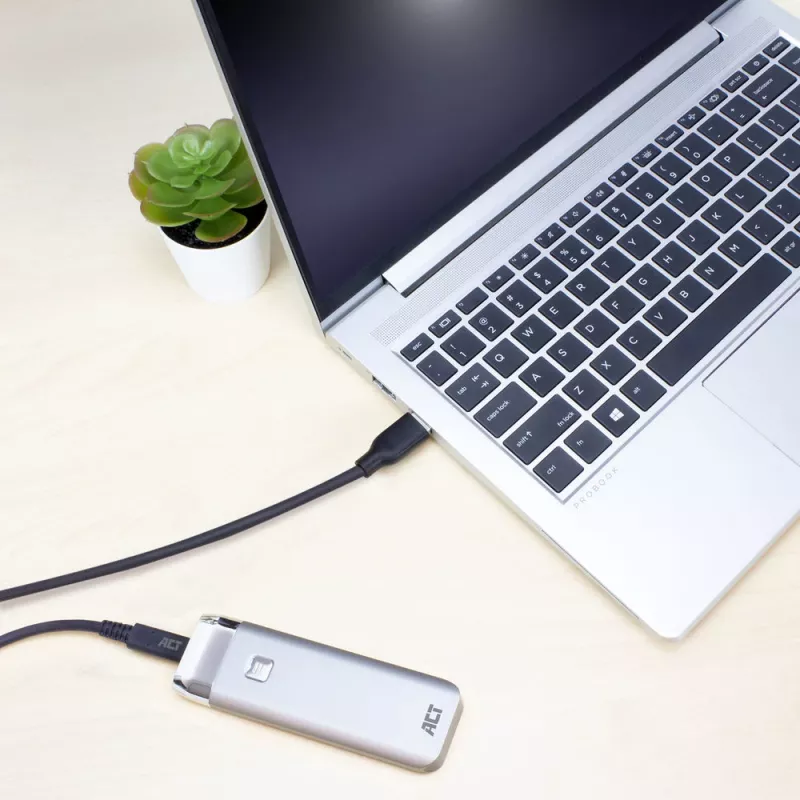 Cable ACT USB 3.0 USB-A a USB-C 2 metros 5 Gbit/s Negro