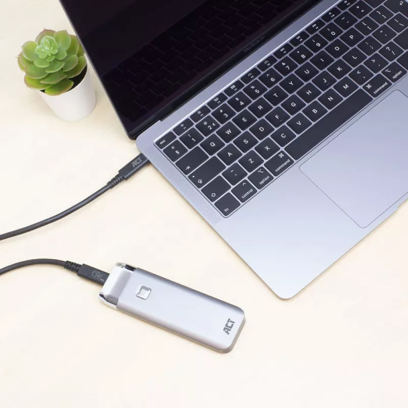 Cable ACT USB4® 20Gbps, USB-C, certificado USB-IF, 1 metro