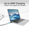 Cable ACT USB 3.0 10Gbps 60W USB Type-C 0,5 m Negro