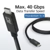 Cable ACT USB4® 40Gbps 240W USB Type-C®, certificado USB-IF, 0,8 metros