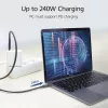 Cable ACT USB4® 40Gbps 240W USB Type-C®, certificado USB-IF, 0,8 metros