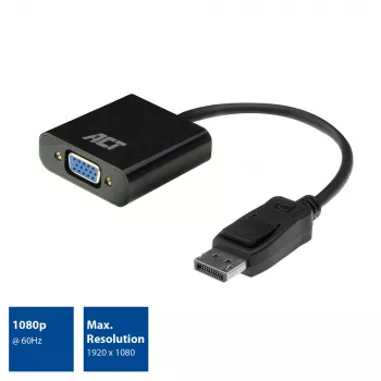Adaptador DisplayPort a VGA ACT AC7515