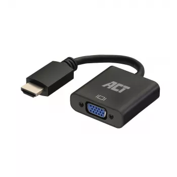 Adaptador ACT de 0,15 metros, HDMI-A macho a VGA hembra, con audio