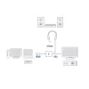 Adaptador ACT de 0,15 metros, HDMI-A macho a VGA hembra, con audio