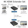Set transmisor y receptor AV ACT Extender HDMI 2.0 4K sobre CAT6 UTP con soporte IR, 60 metros