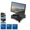 Soporte para monitor ACT AC8200 regulable en altura con un cajón Negro