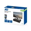 Soporte para monitor ACT extra ancho AC8215 regulable en altura con dos cajones