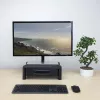 Soporte para monitor ACT extra ancho AC8215 regulable en altura con dos cajones
