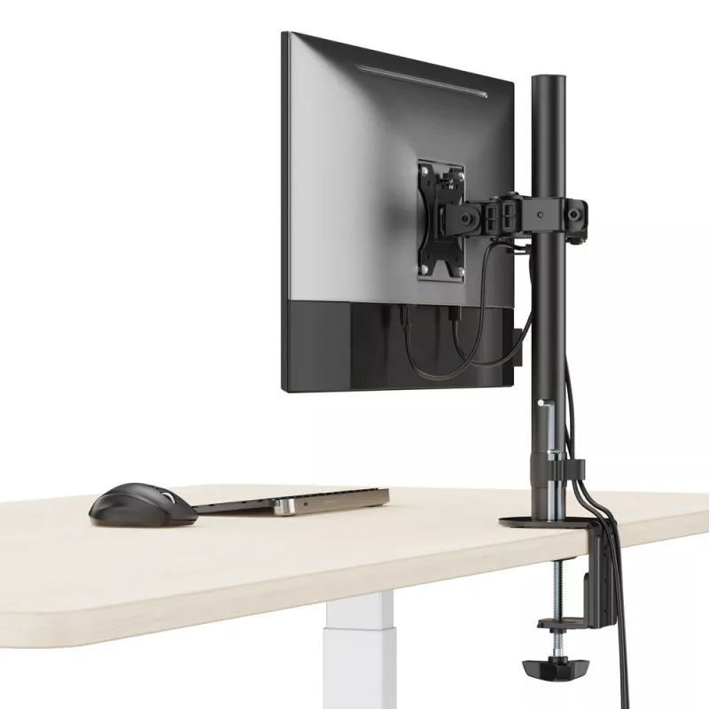 Brazo para un monitor ACT con pinza/pasacables 8 kg 10-32 pulgadas