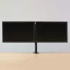 Brazo para dos monitores ACT con pinza/pasacables 16 kg 10-32 pulgadas