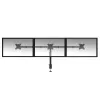 Brazo para tres monitores ACT con pinza/pasacables 30 kg 13-27 pulgadas