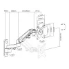 Soporte de pared para monitor ACT con muelle de gas, 1 pantalla, peso máx. 7 kg