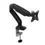 Brazo para monitor ACT con muelle de gas Oficina Negro AC8311 pinza/pasacables 9 kg