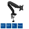 Brazo para monitor ACT con muelle de gas Oficina Negro AC8311 pinza/pasacables 9 kg