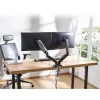 Brazo doble para monitor ACT con muelle de gas Oficina con pinza/pasacables 18 kg