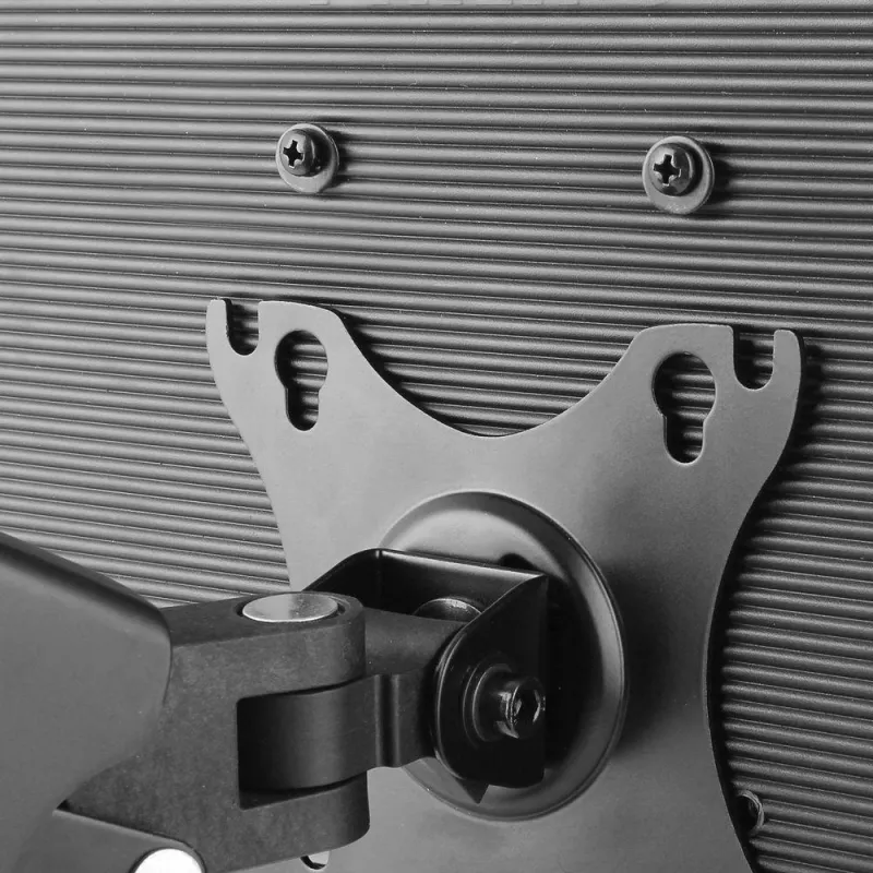 Brazo doble para monitor ACT con muelle de gas Oficina con pinza/pasacables 18 kg