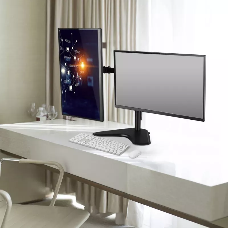 Brazo doble para monitor ACT de pie AC8320 peso máx. 16 kg pantalla mín. 33 cm pantalla máx. 81,3 cm