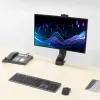 Brazo para un monitor ACT para oficina, regulación rápida de altura, con pinza/pasacables, 8 kg