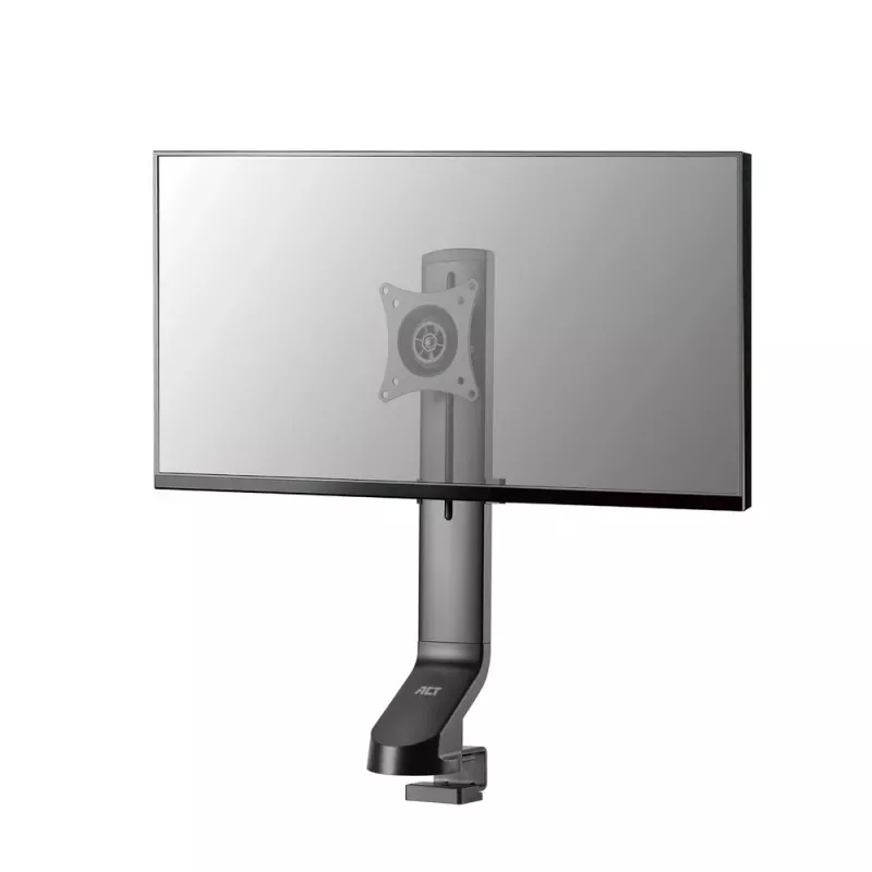 Brazo para un monitor ACT para oficina, regulación rápida de altura, con pinza/pasacables, 8 kg